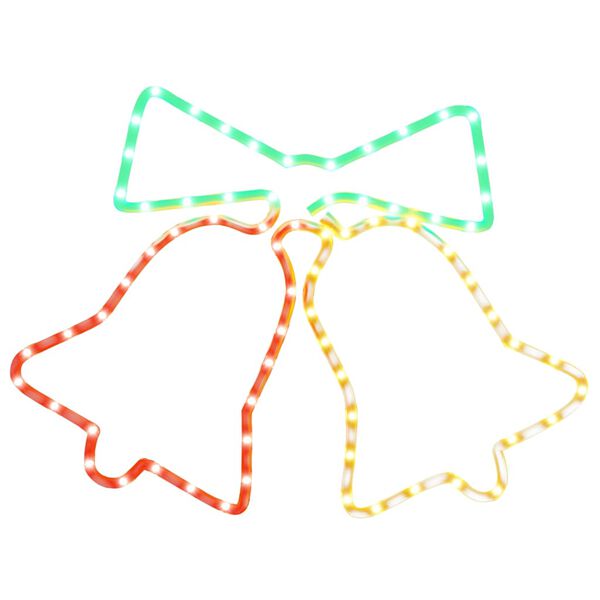 vidaXL Juldekoration klock-figur med 72 LEDs 50x56 cm