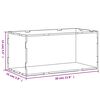 vidaXL Displaylåda transparent 30x15x14 cm akryl