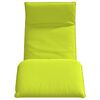 vidaXL Hopfällbar solstol ljusgrön 175x54x8,5 cm oxfordtyg