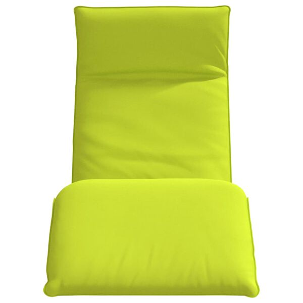 vidaXL Hopfällbar solstol ljusgrön 175x54x8,5 cm oxfordtyg