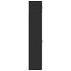 vidaXL F&ouml;rvaringssk&aring;p smalt svart 30x42,5x225 cm konstruerat tr&auml;