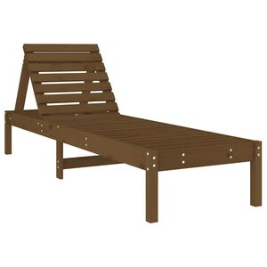 vidaXL Sols&auml;ng honungsbrun 199,5x60x74 cm massiv furu