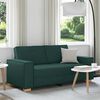 vidaXL 2-sitssoffa m&ouml;rkgr&ouml;n 180x78x84 cm tyg