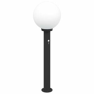 vidaXL Pollare med sensor 80 cm svart IP44