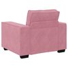 vidaXL Soffstol rosa 100x78x84 cm sammet