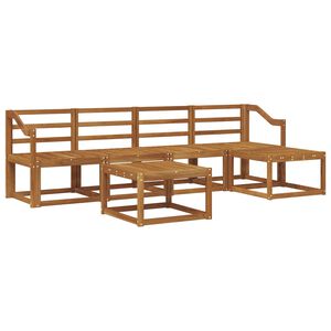 vidaXL Utomhussoffset 6 pcs Naturf&auml;rg