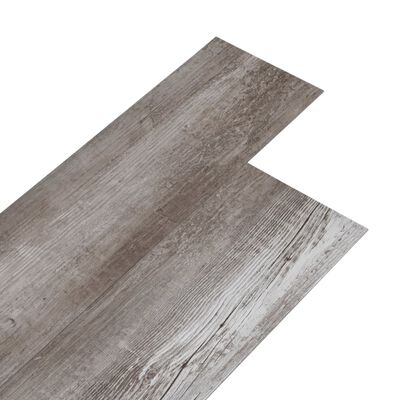 vidaXL Ej självhäftande PVC-golvplankor 5,26 m² 2 mm matt trä brun