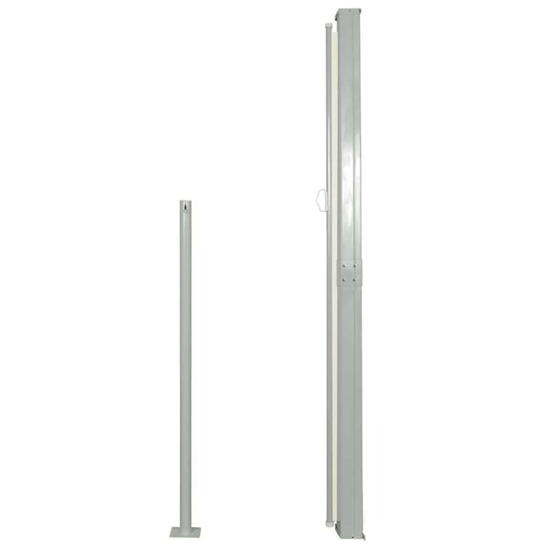 vidaXL Infällbar sidomarkis 140 x 300 cm gräddvit