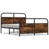vidaXL S&auml;ngram utan madrass metall r&ouml;kf&auml;rgad ek 140x190 cm