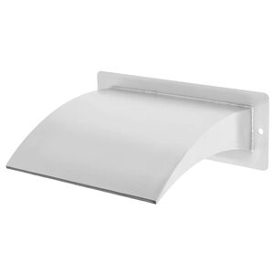 vidaXL Poolfont&auml;n rostfritt st&aring;l 30x9x26 cm silver