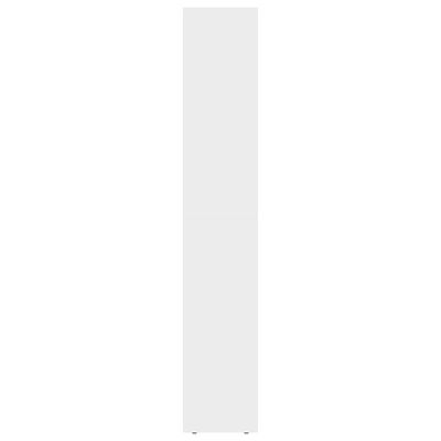 vidaXL Bokhylla vit högglans 36x30x171 cm spånskiva