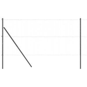 vidaXL St&auml;ngselstolpe 26 pcs Gr&aring; 3,2 x 3,2 x 170 cm