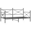 vidaXL Dagb&auml;dd utan madrass svart 107x203 cm st&aring;l