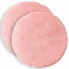 vidaXL Kudd&ouml;verdrag 2 st HEERLEN Rosa &Oslash; 30 cm Flanell
