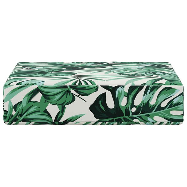 vidaXL Utomhus sitskudde Bladm&ouml;nster 40 x 40 x 8 cm 100% Polyester