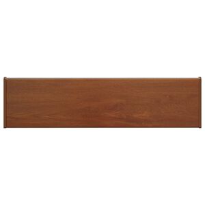 vidaXL F&ouml;nsterbr&auml;da Brun tr&auml; 100 x 25 x 4,5 cm PVC