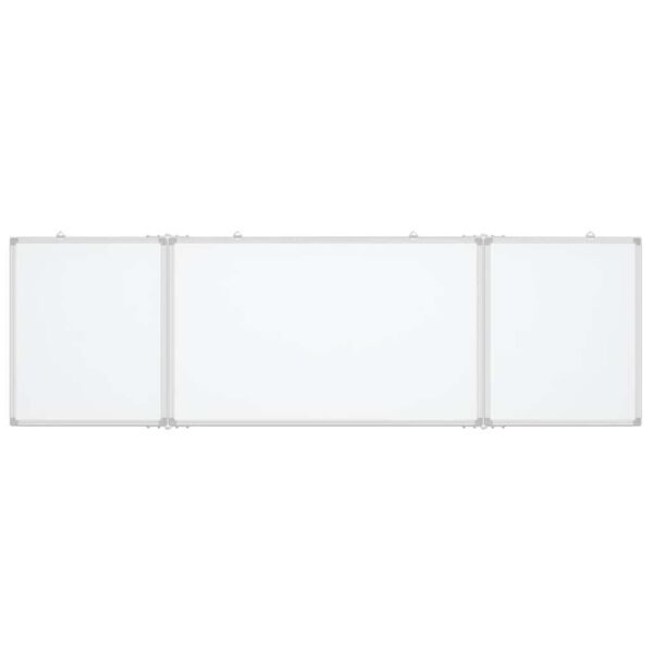 vidaXL Magnetisk whiteboard hopf&auml;llbar 200x60x1,7 cm aluminium