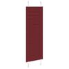 vidaXL Plisserad persienn Bordeaux r&ouml;d 50x150 cm tyg bredd 49,4 cm