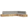 vidaXL 6 Stycke Utomhussoffset Polyester Vit