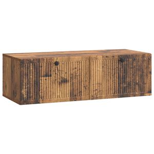 vidaXL V&auml;ggmonterad TV-b&auml;nk V&auml;ggmonterad Gammalt tr&auml; 98 x 41 x 30 cm