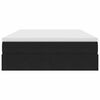 vidaXL F&ouml;rvaringss&auml;ng med madrass Svart 140 x 190 cm Sammet