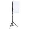 vidaXL Fotostudio med lampor och bakgrund