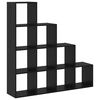 vidaXL Rumsavdelare Bokhylla Svart Ek 131,5 x 29 x 131,5 cm