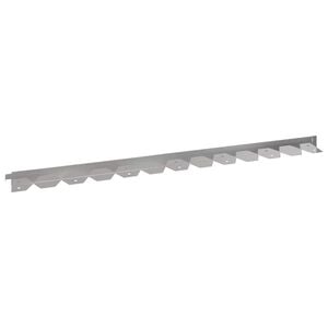 vidaXL Kant f&ouml;r gr&auml;smatta 10 st 102 x 4 x 4 cm St&aring;l Silver