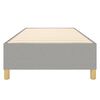 vidaXL Boxspring-s&auml;ngram ljusgr&aring; 100x200 cm tyg