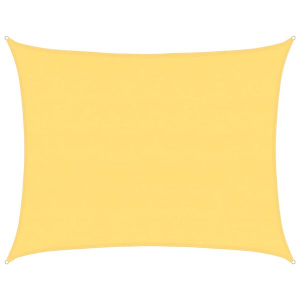 vidaXL Solsegel 160 g/m² beige 6x7 m HDPE