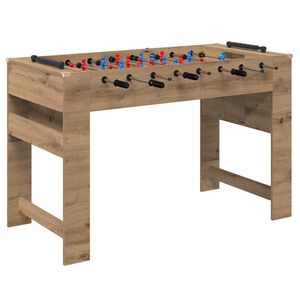vidaXL Foosballbord Artisan Ek 125 x 60,5 x 80 cm Konstruerat tr&auml;