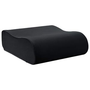 vidaXL Sittkudde Enf&auml;rgad Svart 40 x 40 x 13 cm PU skum