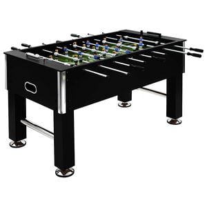 vidaXL Fotbollsbord st&aring;l 60 kg 140x74,5x87,5 cm svart