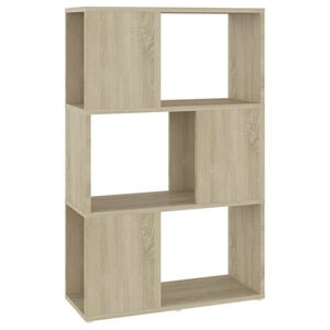 vidaXL Bokhylla/Rumsavdelare sonoma-ek 60x24x94 cm konstruerat tr&auml;
