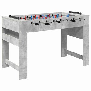 vidaXL Foosballbord BetongGr&aring; 125 x 60,5 x 80 cm Konstruerat tr&auml;