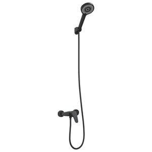 vidaXL Duschhuvud Set Svart G 1 / 2 tum