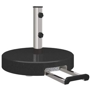 vidaXL Parasollfot Svart &Oslash; 45 x 37,5 cm Granit