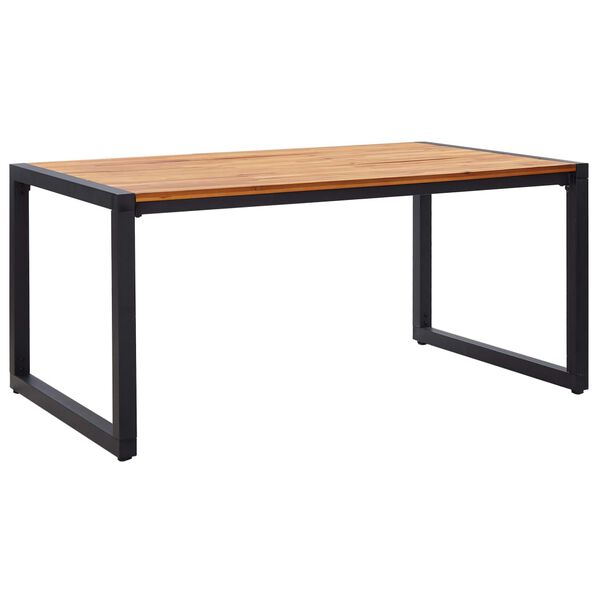 vidaXL Matgrupp f&ouml;r tr&auml;dg&aring;rden 5 delar brun