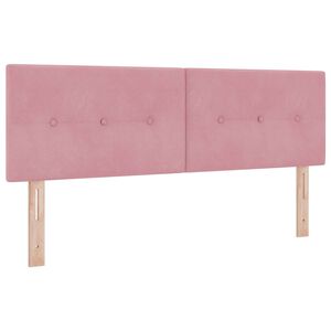 vidaXL LED huvuddyna med LED -remsljus Rosa 144 cm Polyester