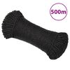 vidaXL Rep svart 8 mm 500 m polypropylen