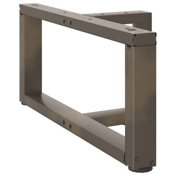 vidaXL Soffbordsben T-formade 2 st svarta 60x25x(30-31) cm st&aring;l