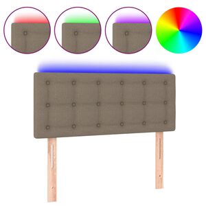 vidaXL S&auml;nggavel LED taupe 80x5x78/88 cm tyg