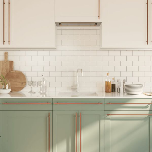 vidaXL Sk&aring;phandtag 10 st brons 480 mm rostfritt st&aring;l