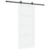 vidaXL Skjutd&ouml;rr ORKDAL 93 x 211 cm Konstruerat tr&auml; Vit och svart