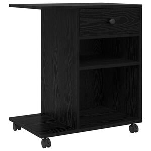 vidaXL Skrivarst&auml;ll Svart ek 60 x 40 x 68,5 cm Konstruerat tr&auml;