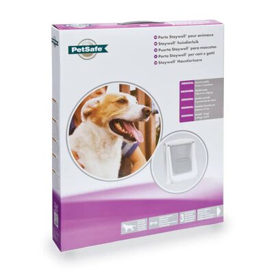 PetSafe 2-vägslucka för husdjur 760 stor 35,6x30,5 cm vit 5023