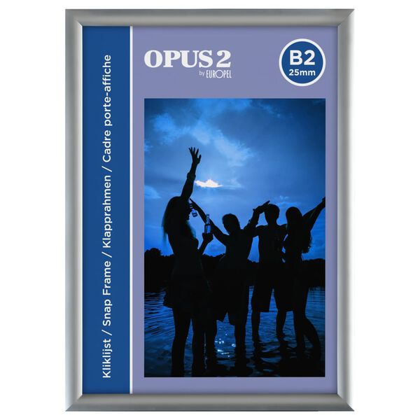 Europel Affischram B2 25 mm aluminium