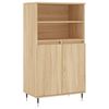 vidaXL F&ouml;rvaringssk&aring;p sonoma-ek 60x36x110 cm konstruerat tr&auml;