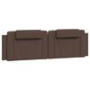 vidaXL Bed Frame "Viana" without Mattress Brown 180x200 cm Faux Leather