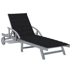 vidaXL Sols&auml;ng med dyna massivt akaciatr&auml;